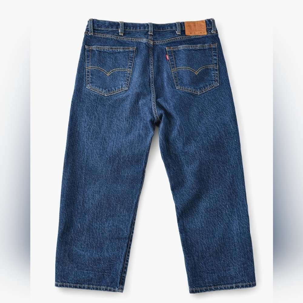 LEvi’s 501 ’93 Big E Straight Leg Jeans Vintage Button Fly Deni Men's sz W38 L32